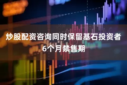 炒股配资咨询同时保留基石投资者6个月禁售期